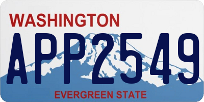 WA license plate APP2549