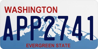 WA license plate APP2741
