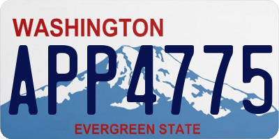 WA license plate APP4775