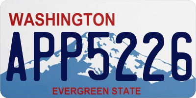 WA license plate APP5226