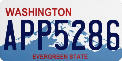 WA license plate APP5286