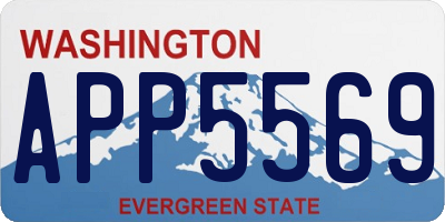 WA license plate APP5569
