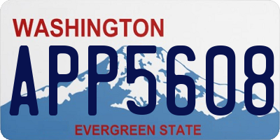 WA license plate APP5608