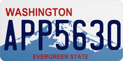 WA license plate APP5630
