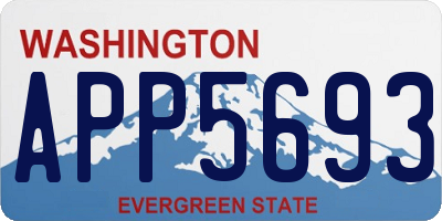 WA license plate APP5693