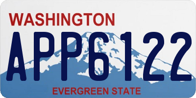 WA license plate APP6122
