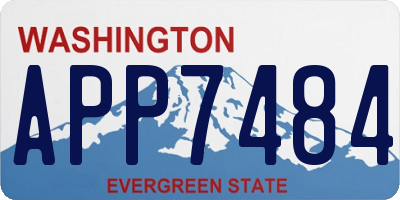 WA license plate APP7484