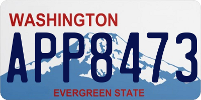 WA license plate APP8473