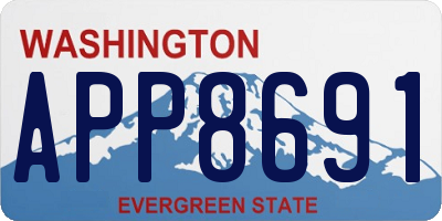 WA license plate APP8691