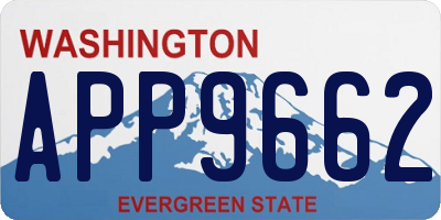 WA license plate APP9662