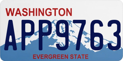 WA license plate APP9763