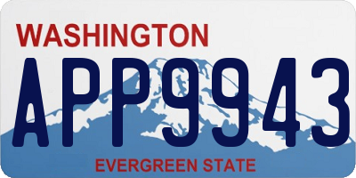 WA license plate APP9943