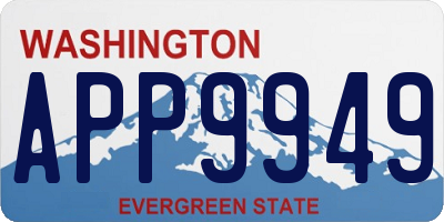 WA license plate APP9949