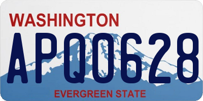 WA license plate APQ0628
