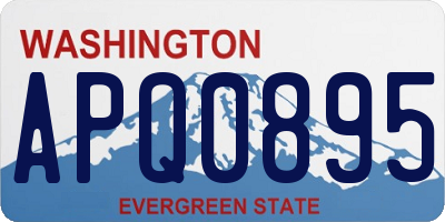 WA license plate APQ0895