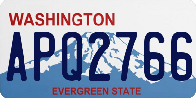 WA license plate APQ2766