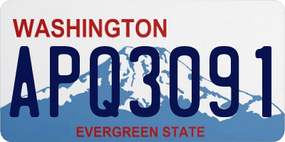 WA license plate APQ3091