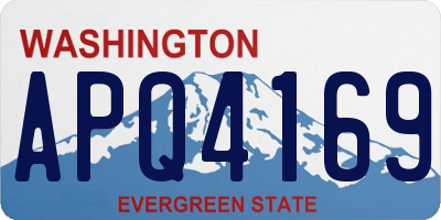 WA license plate APQ4169