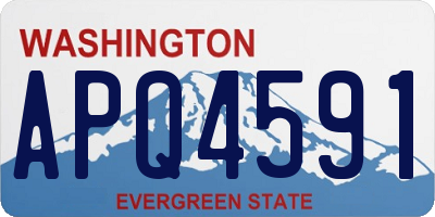 WA license plate APQ4591