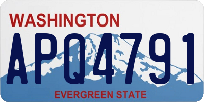 WA license plate APQ4791