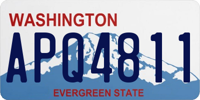 WA license plate APQ4811