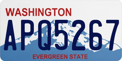 WA license plate APQ5267