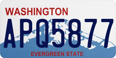 WA license plate APQ5877