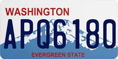 WA license plate APQ6180