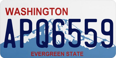 WA license plate APQ6559
