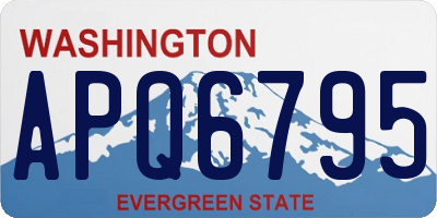 WA license plate APQ6795