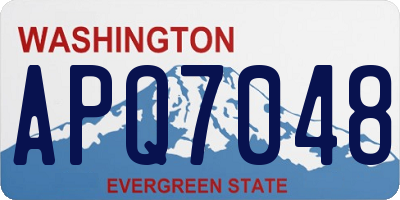 WA license plate APQ7048