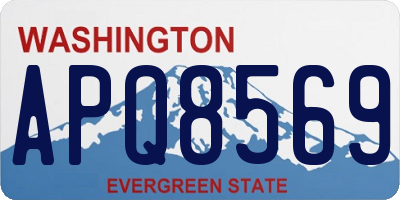 WA license plate APQ8569
