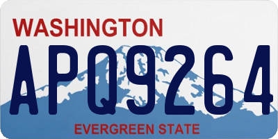 WA license plate APQ9264