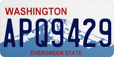 WA license plate APQ9429