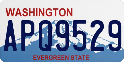 WA license plate APQ9529