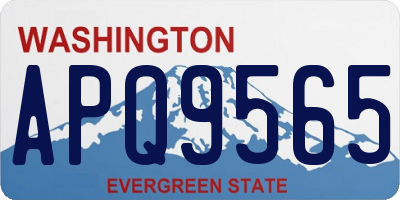 WA license plate APQ9565