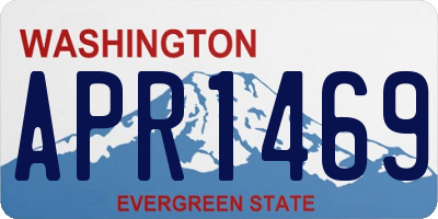 WA license plate APR1469