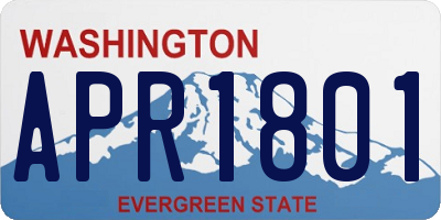 WA license plate APR1801