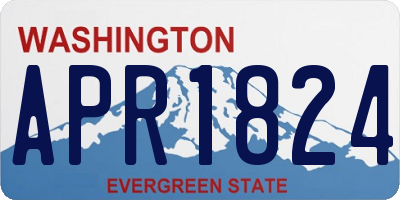 WA license plate APR1824