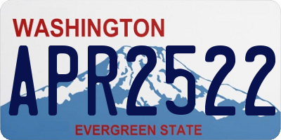 WA license plate APR2522
