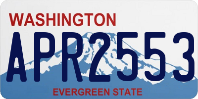 WA license plate APR2553