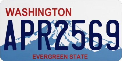 WA license plate APR2569