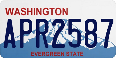 WA license plate APR2587
