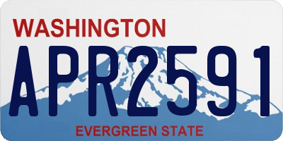 WA license plate APR2591