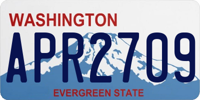 WA license plate APR2709