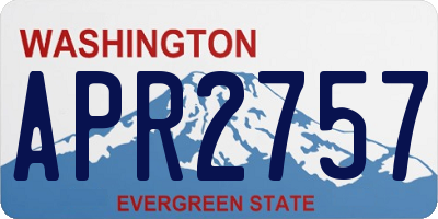 WA license plate APR2757