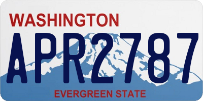 WA license plate APR2787