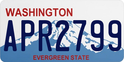 WA license plate APR2799