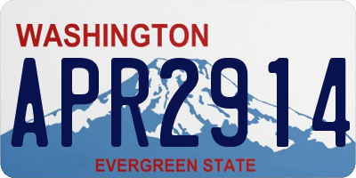 WA license plate APR2914