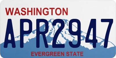 WA license plate APR2947